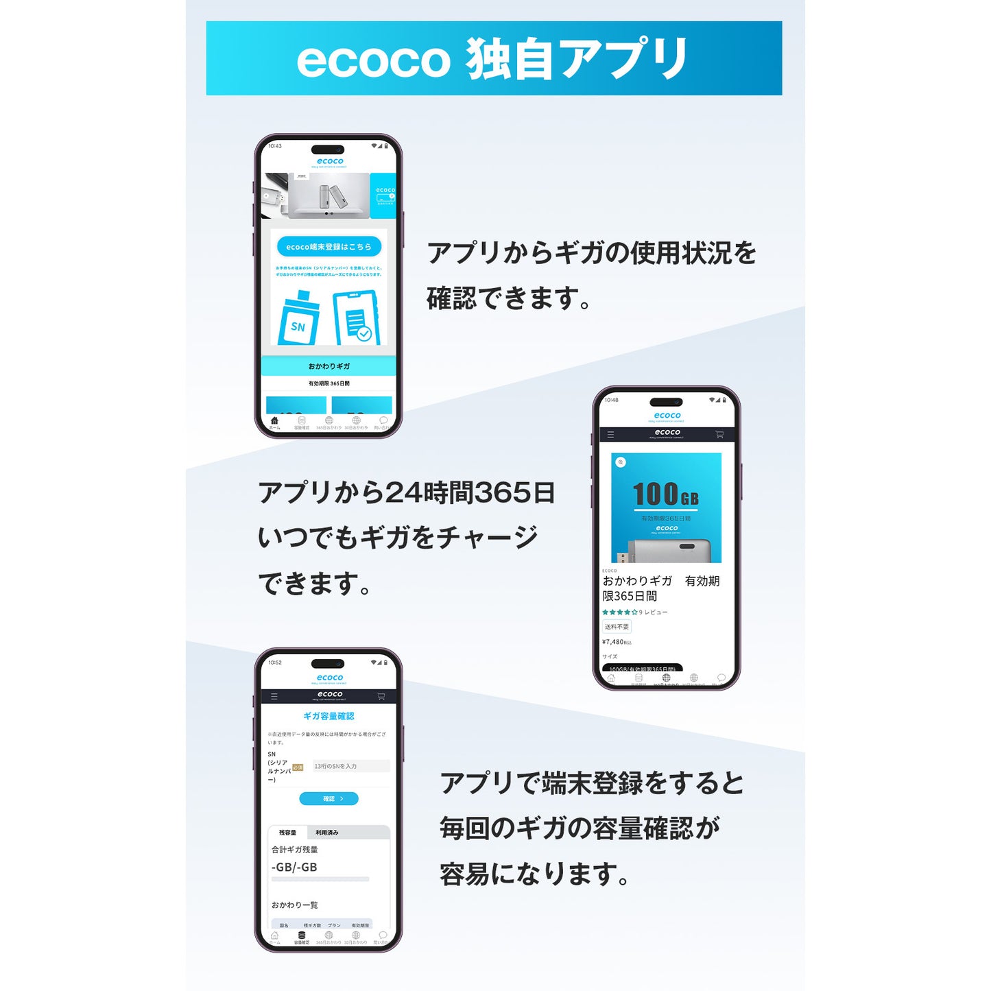 ecocoスティックWi-Fi 端末のみ