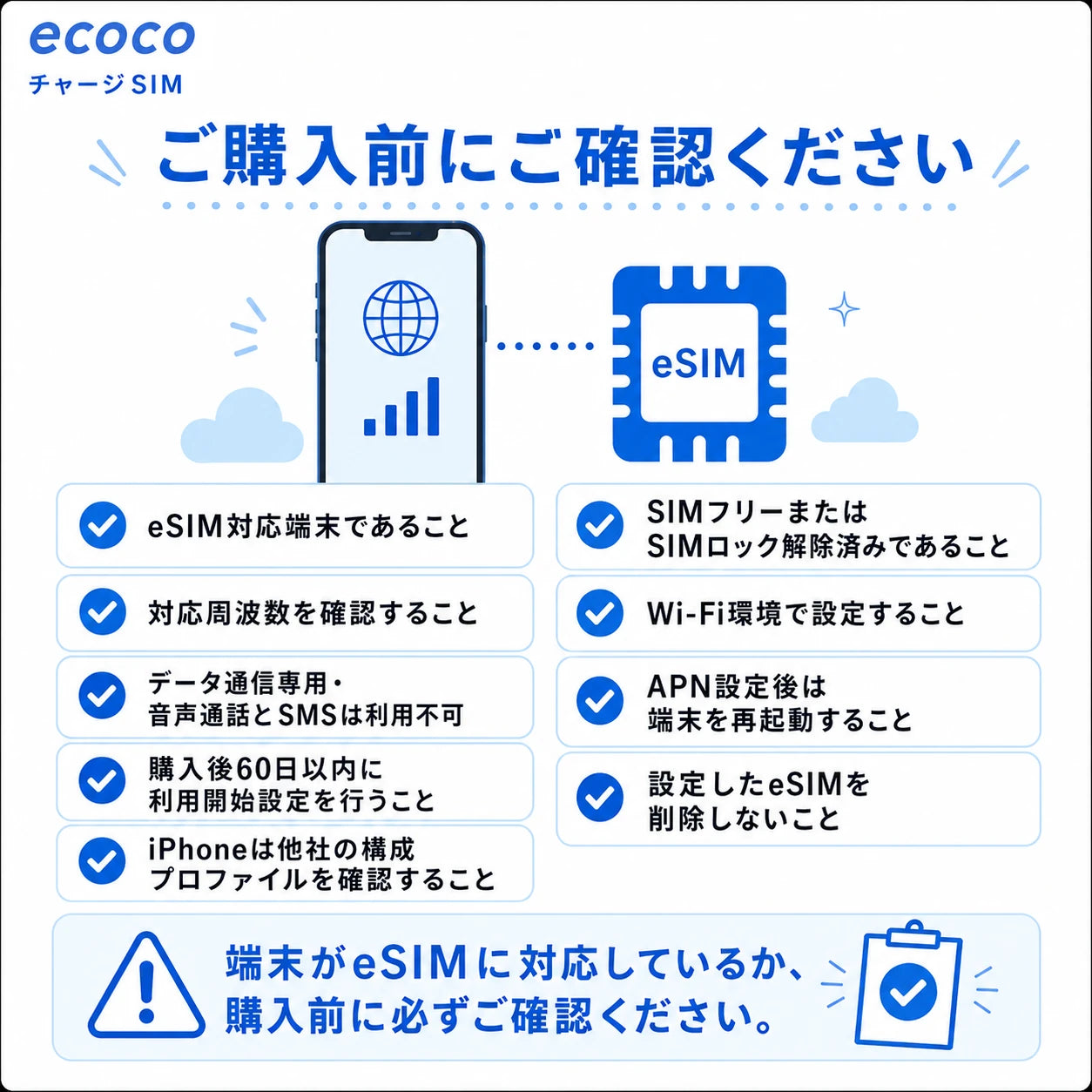 【キャンペーン】ecoco チャージSIM eSIM