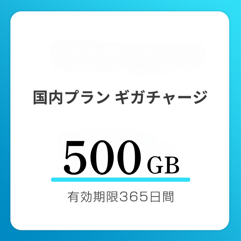 【法人用】国内おかわりギガ　有効期限365日間