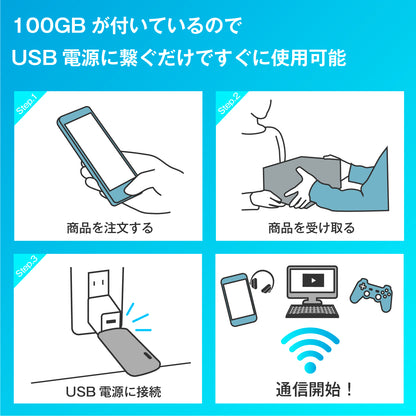 ecocoスティックWi-Fi　有効期限1年間