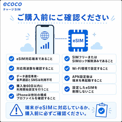 【キャンペーン】ecoco チャージSIM eSIM