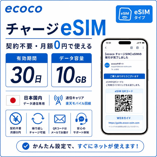 ecoco チャージSIM eSIM