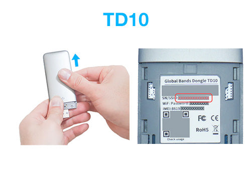Where to find the SN on TD10